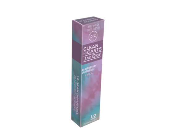 Clean Carts Blueberry Gushers Disposable