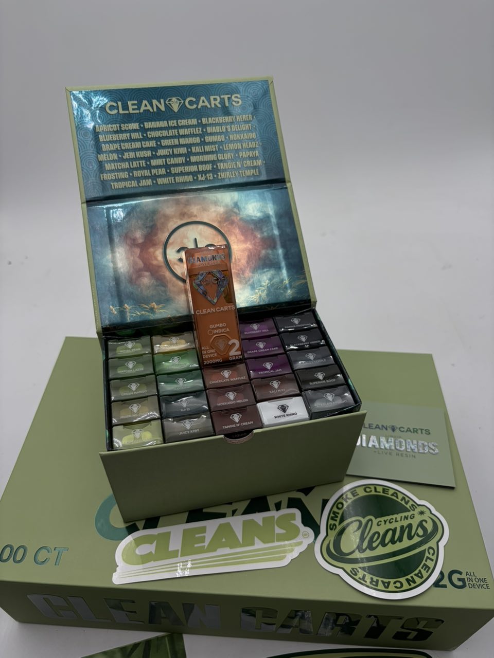 Clean Carts Spring Green Disposable